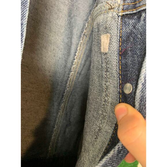 Trendyol Denim Jumpsuit Blue Wash Full Length Short Sleeve Coverall Womens Sz 36 - Picture 9 of 16